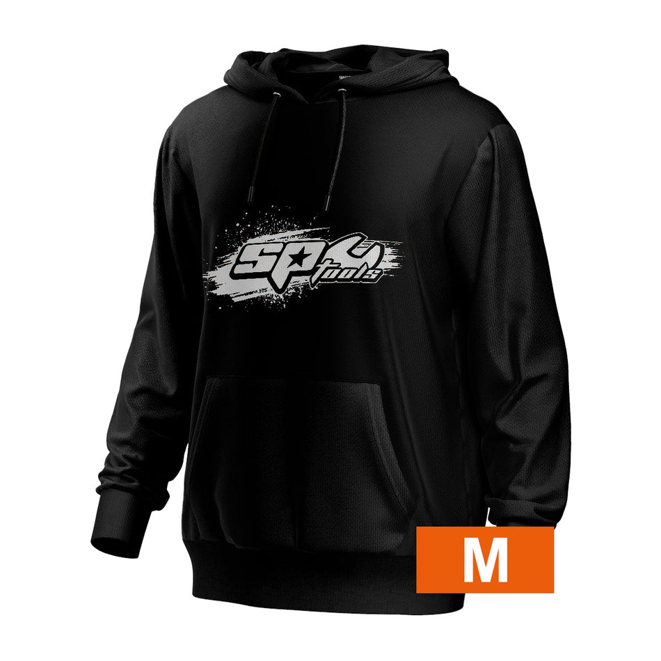 SP HOODIE BLACK AND WHITE SIZE M