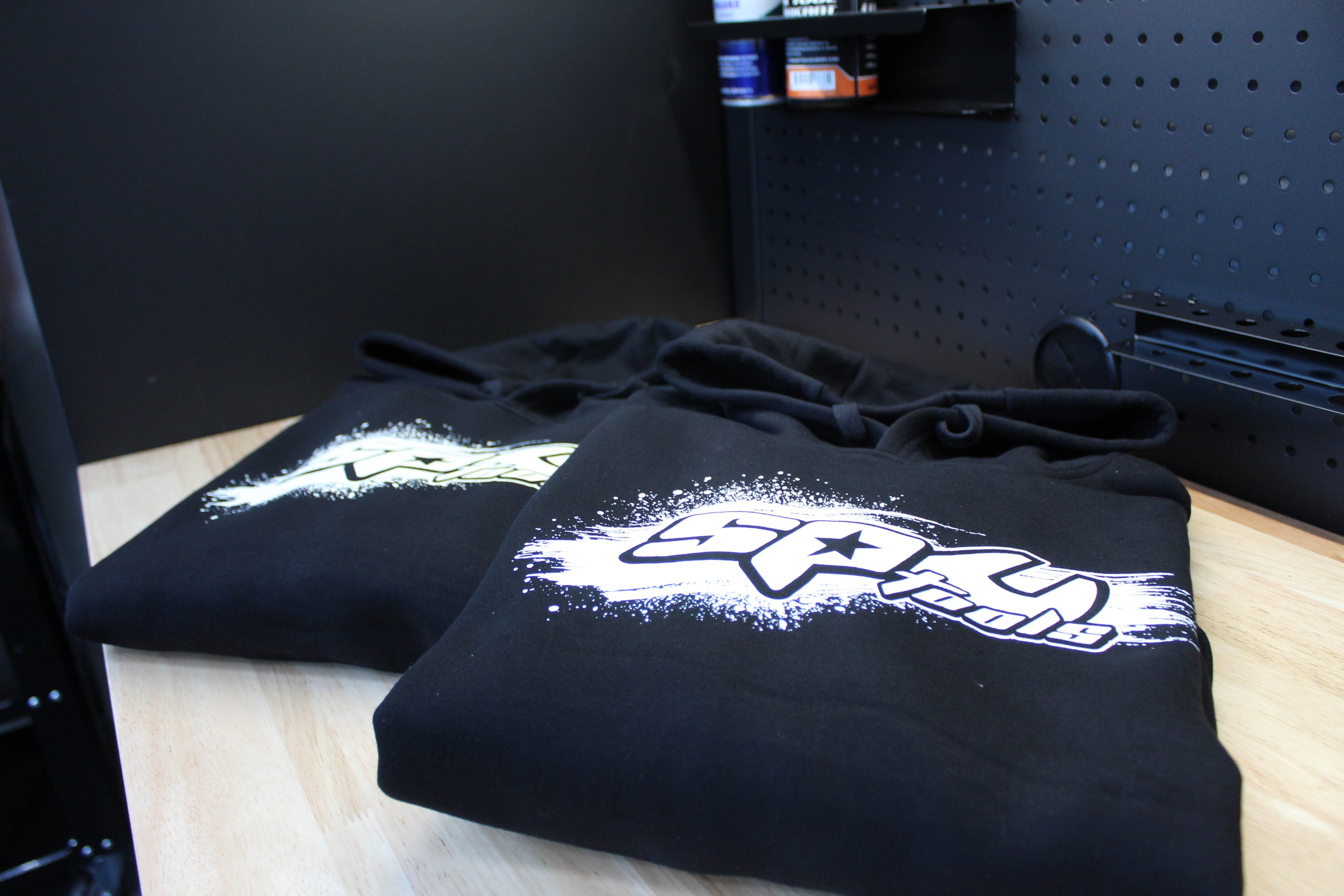 SP HOODIE BLACK AND WHITE SIZE XS