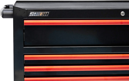 CUSTOM GEREEDSCHAPWAGEN ROOD/ZWART 14 LADEN