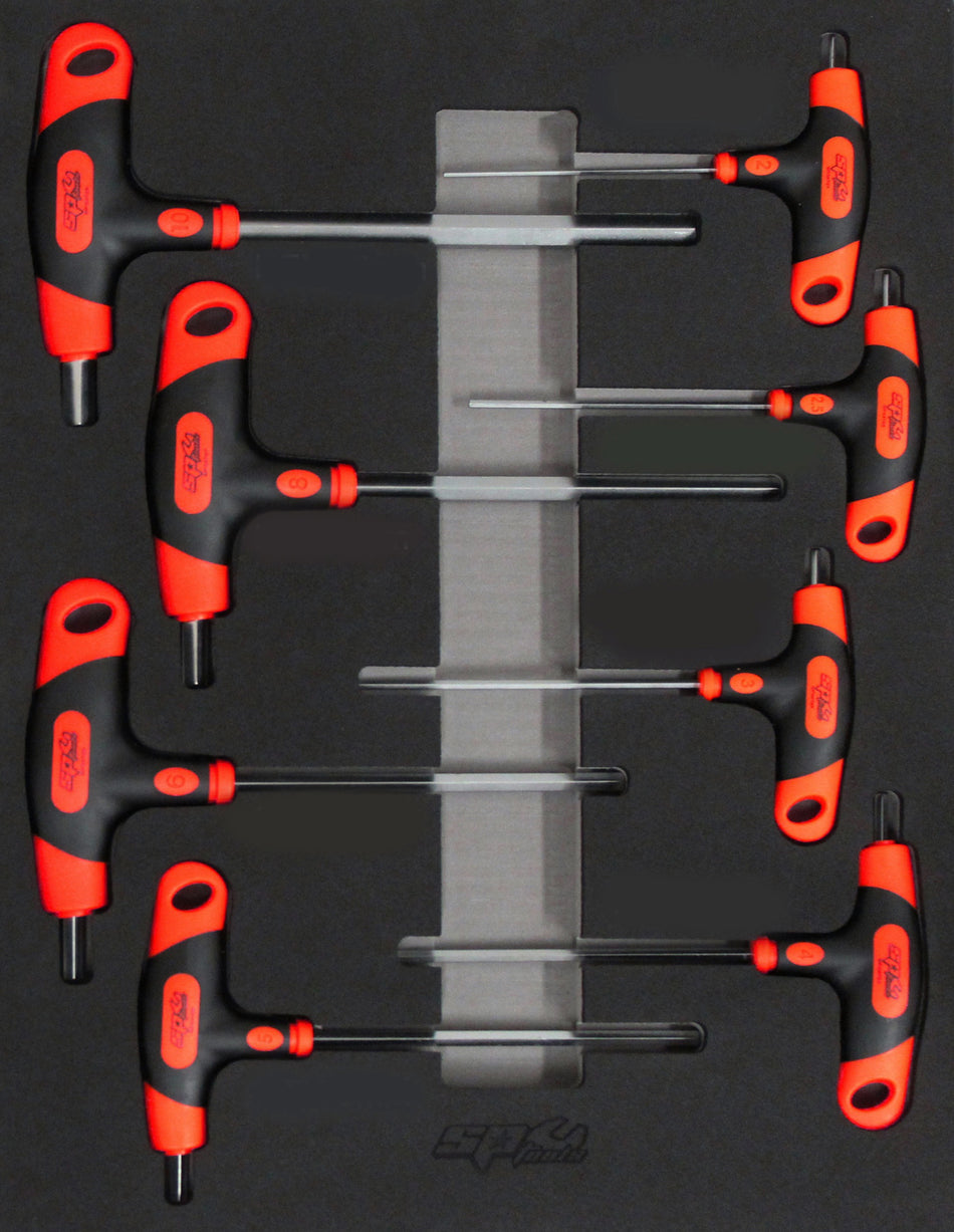 T-GREEP BINNENZESKANT IN FOAM INLAY 8 DELIG SAE