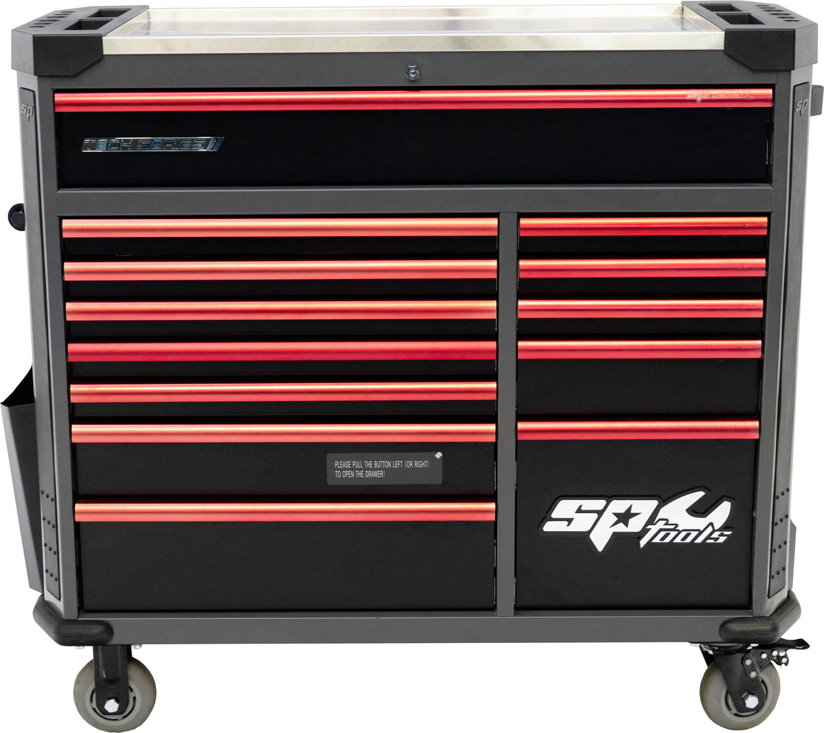 TECH SERIE GEREEDSCHAPWAGEN 13 LADEN DIAMOND BLACK/RED