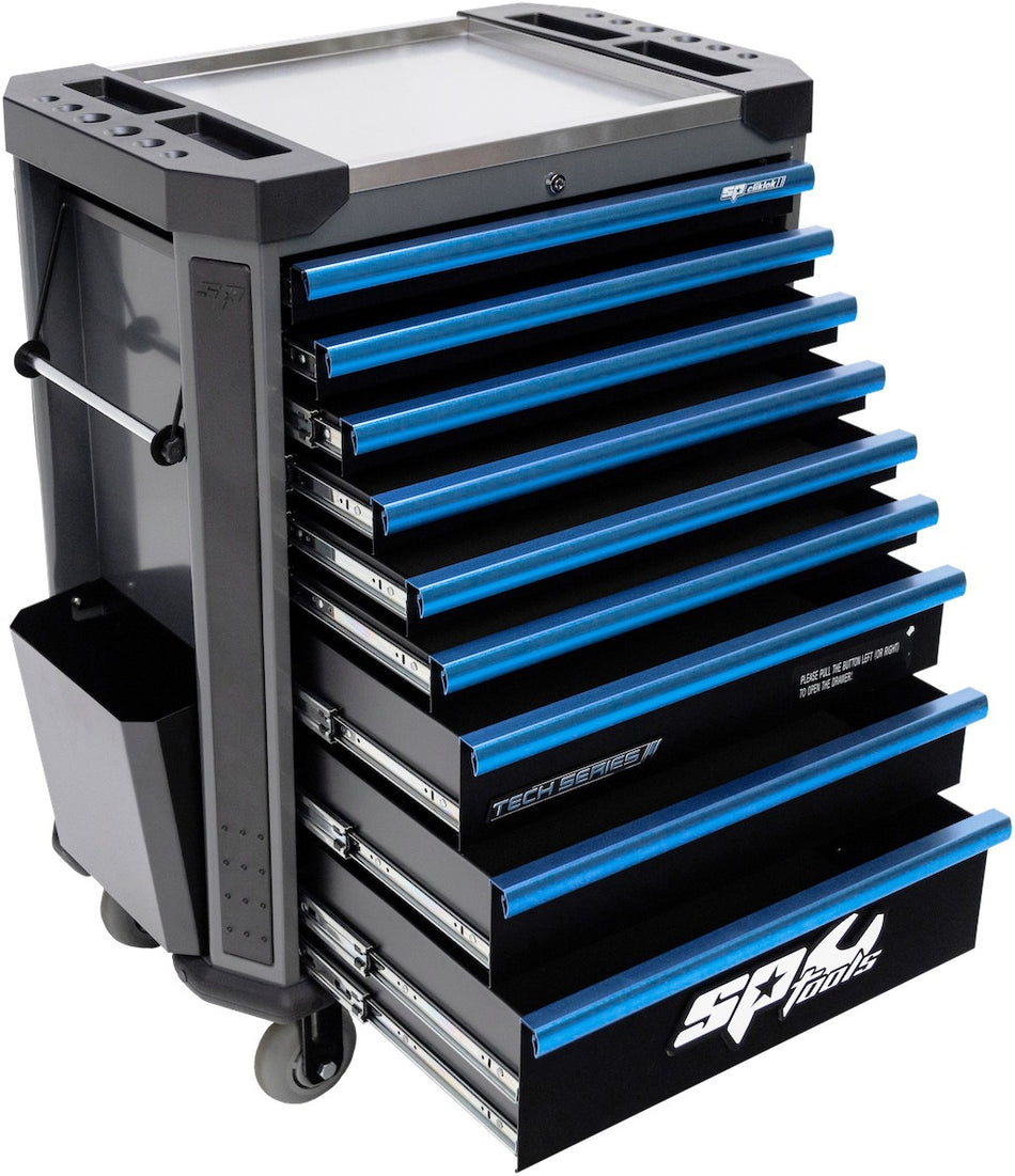 TECH SERIE GEREEDSCHAPWAGEN 9 LADEN DIAMOND BLACK/BLUE