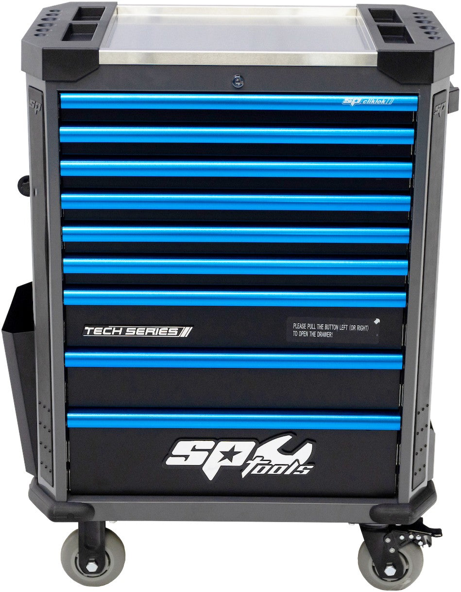 TECH SERIE GEREEDSCHAPWAGEN 9 LADEN DIAMOND BLACK/BLUE