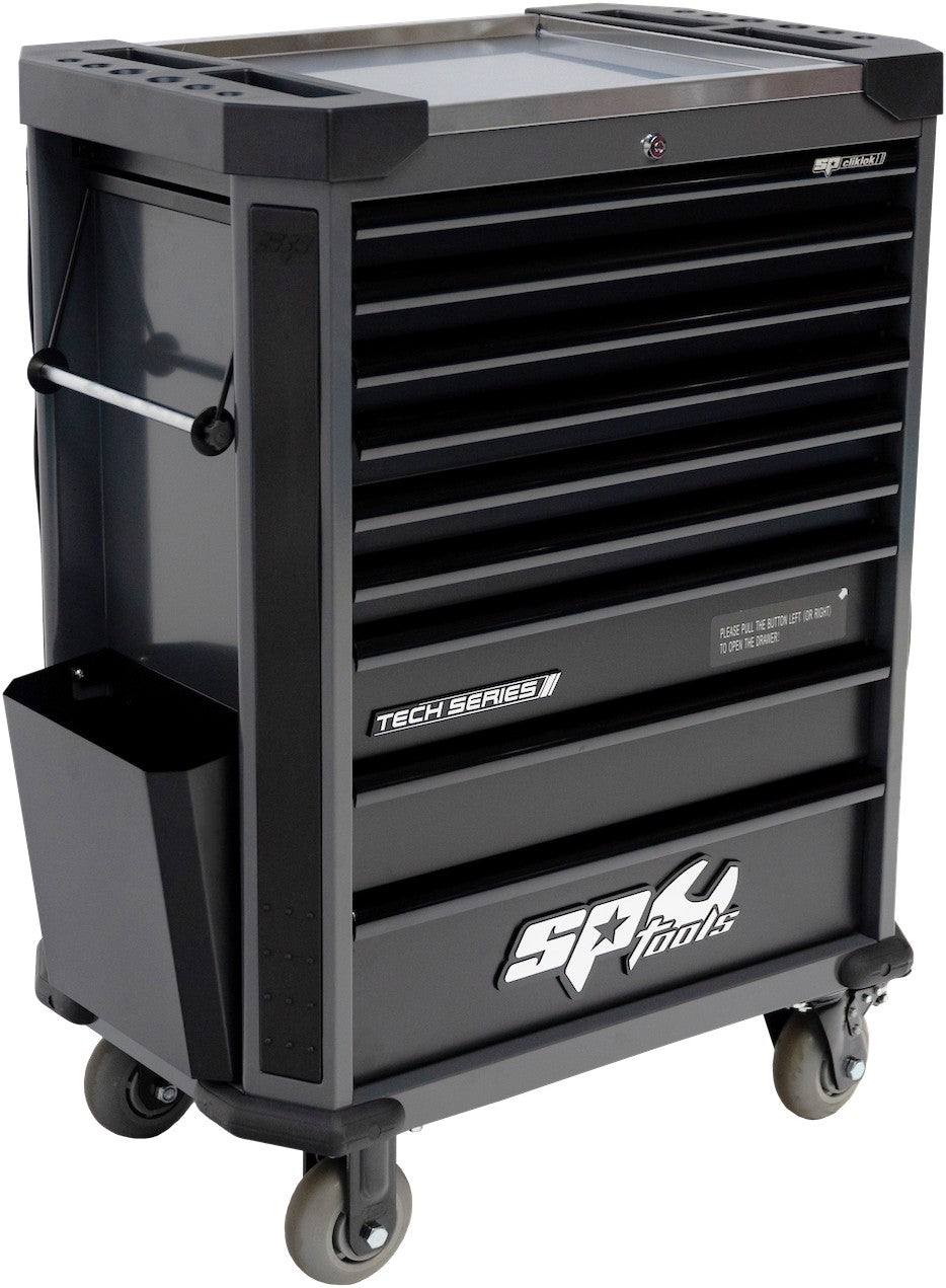 387 DELIGE TOOLKIT IN TECH SERIE GEREEDSCHAPSWAGEN MET 9 LADEN DIAMOND BLACK/ZWART