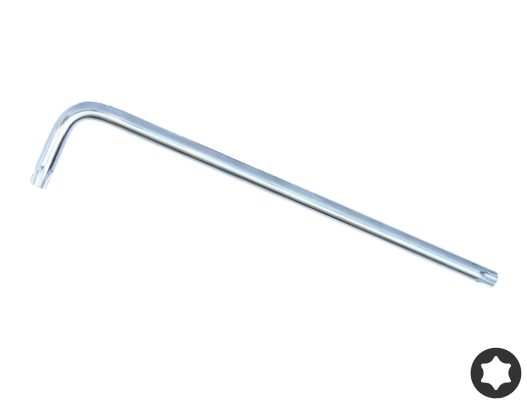 TORX STIFTSLEUTEL CHROOM T-9