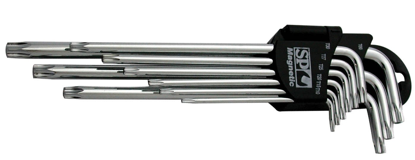 TORX STIFTSLEUTELSET MAGNETISCH 9 DELIG