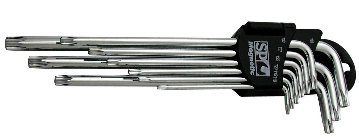 TORX STIFTSLEUTELSET MAGNETISCH 9 DELIG