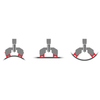 Pneumatische magneet kernboormachine, 55mm - 2 3/16", 6.3 bar. - Weldingshop