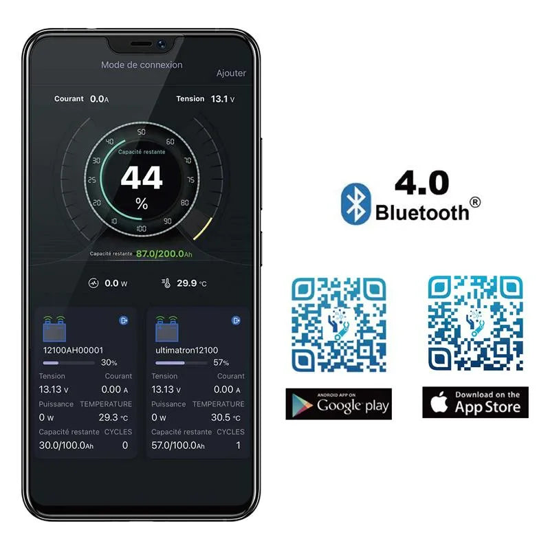 Ultimatron Lithiumbatterij Onder Zitplaats van 12.8V 150Ah LiFePO4 Smart BMS Met Bluetooth Verwarming