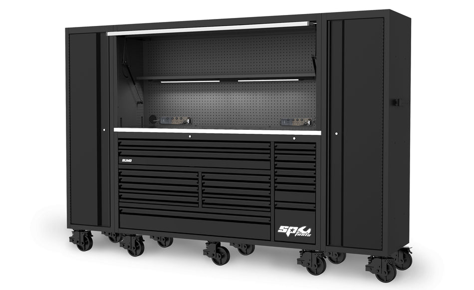 USA SERIES XXL TOOLKIT 622 DELIG - ZWART INCL TOP EN ZIJKASTEN