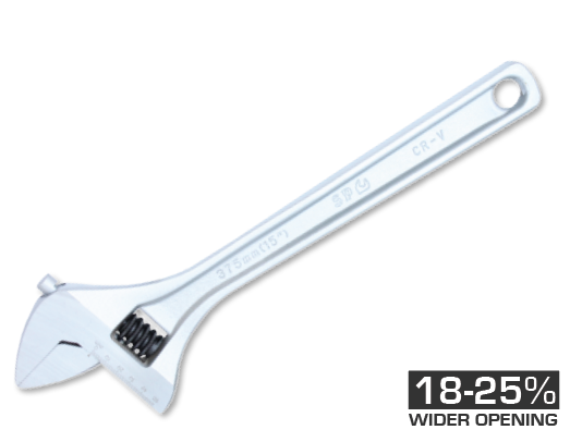 VERSTELBARE MOERSLEUTEL PREMIUM 450MM CHROOM