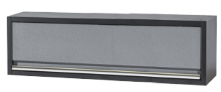 WANDKAST 136CM BREED ZWART/GRIJS VOOR WORKSHOP SERIES