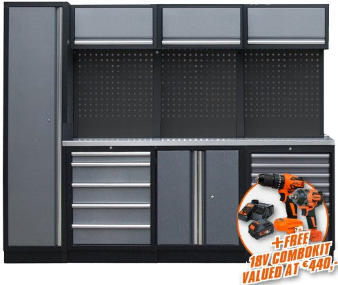 SP WORKSHOP SERIES WERKPLAATSINRICHTING 18D MET WERBLAD RVS