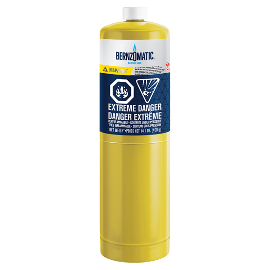 Bernzomatic wegwerp cilinder MAP-Pro 400 gram - MG9 - Weldingshop