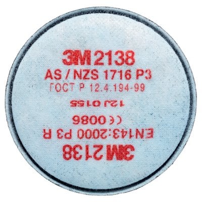 3M™ Stoffilter 2138, P3 R, ozon, organische damp, zure gassen ( per 2 stuks ) - Weldingshop