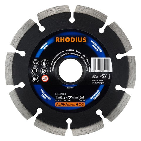Rhodius LD50 Diamantdoorslijpschijf - Weldingshop
