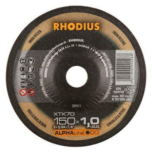 Rhodius XT70 & XTK70 doorslijpschijf - Weldingshop