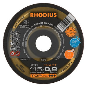 Rhodius XT8 Exact Doorslijpschijf extra dun - Weldingshop