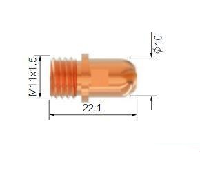 Slijtdelen Jasic Cut100 Electrode P1376 | Weldingshop