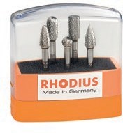 Rhodius HF Freesset 5 stuks hardmetalen stiftfrezen - Weldingshop