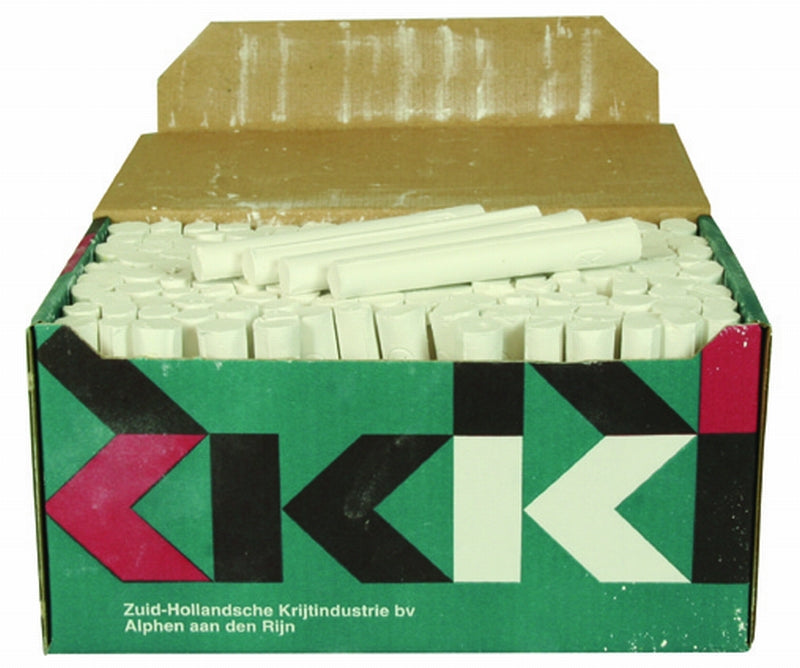 Schoolbordenkrijt. wit¸10 x 80mm. ds a 144 st - Weldingshop