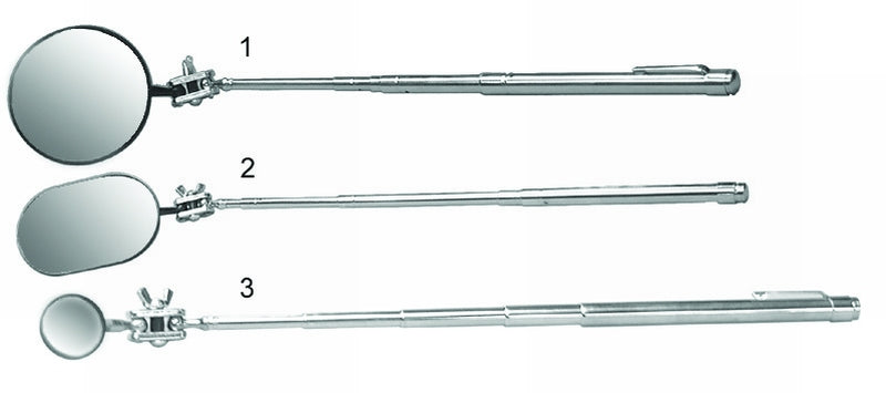 Weldsafe Inspectiespiegel 26x50mm ovaal op telescoopsteel - Weldingshop
