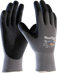 MaxiFlex mt.10, groen/zwart, nylon, nitril-coating - Weldingshop